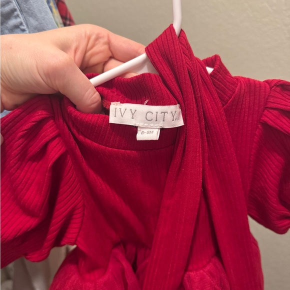 Baby Cosette Dress Set in Red IVY CITY ❤️🎄 - Picture 2 of 3